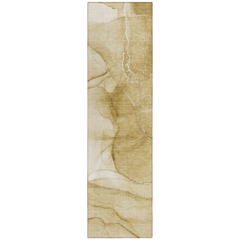 Elfi Artistic Abstract Weather Resistant Timeless Fusion Outdoor Rug