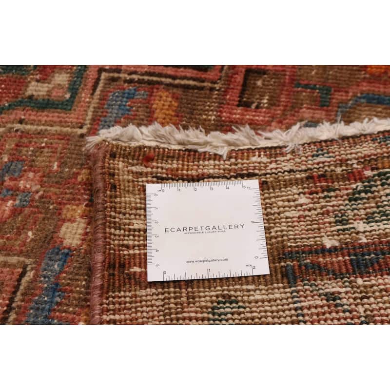 ECARPETGALLERY Hand-knotted Antalya Vintage Red Wool Rug - 3'7 x 11'0
