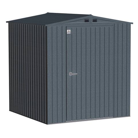 Arrow Elite Steel Storage Shed, 6x6, Anthracite - 6x6