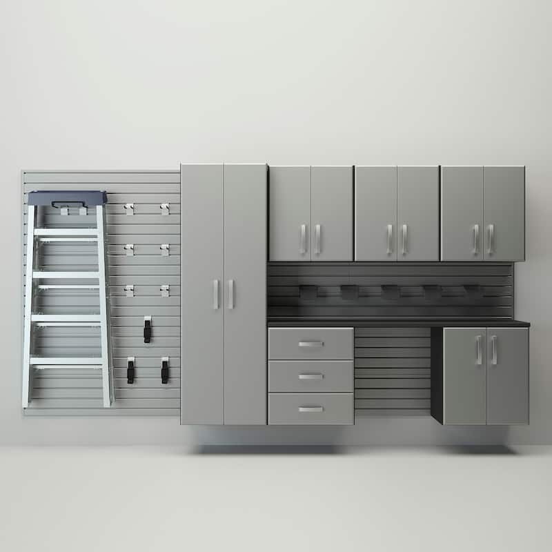 Flow Wall 24 Piece PVC Indoor Deluxe Cabinet Storage Set