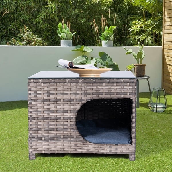 ovios-patio-outdoor-grey-wicker-pet-coffee-table-with-glass-top-bed