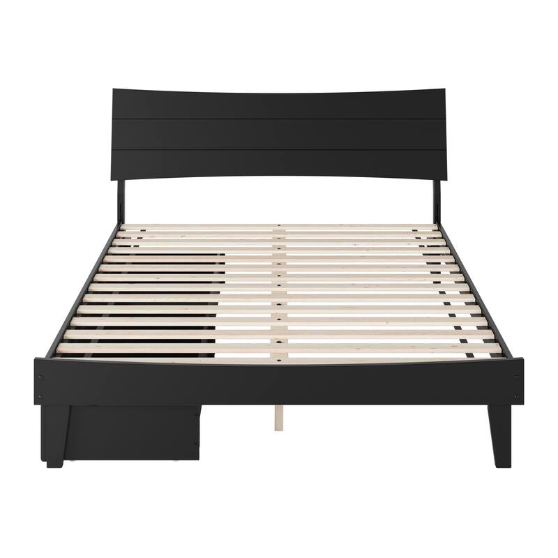 Phoenix Wood Platform Bed with Storage Drawers