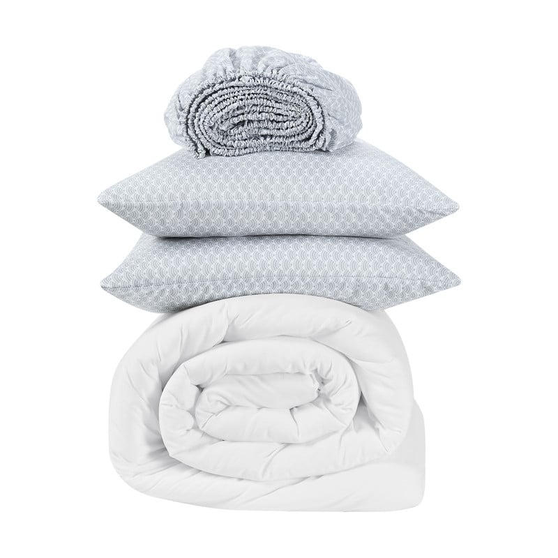 Serta Simply Clean Antimicrobial Pleated Bed in a Bag