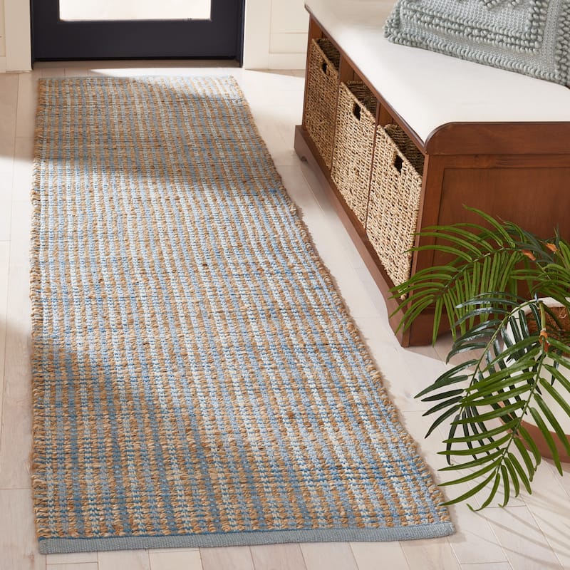 SAFAVIEH Handmade Cape Cod Imke Coastal Jute Rug - 2'3" x 6' Runner - Grey