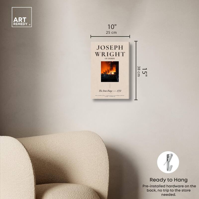 Glowing Iron Forge Canvas by Art Remedy, Gallery Wrapped