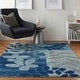 preview thumbnail 36 of 37, Nourison Tranquil Floral Leaves Area Rug 4' x 6' - Blue/Multi - Rectangle