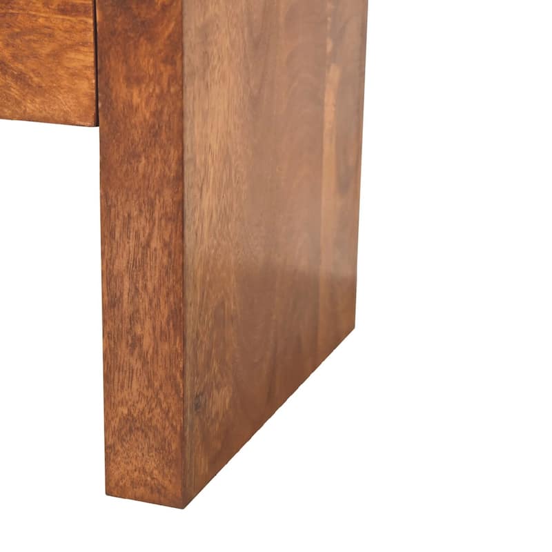 HomeRoots 16" Chestnut Solid Wood One Drawer Nightstand