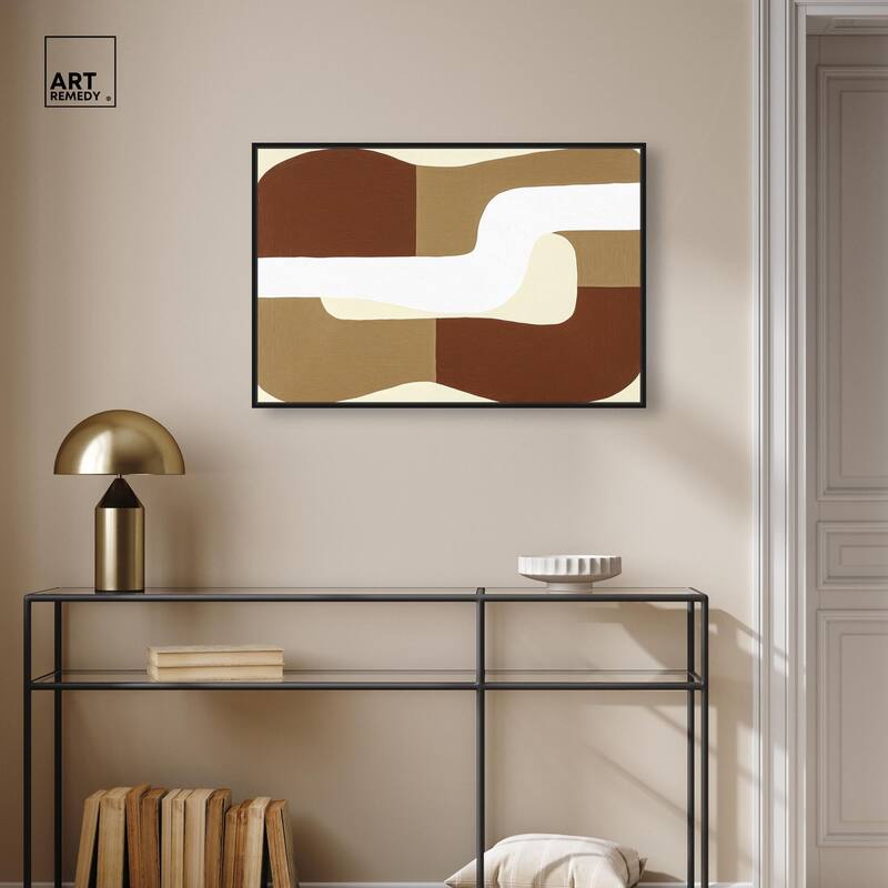 Minimal Wavy III Canvas by Art Remedy