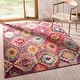 preview thumbnail 1 of 12, SAFAVIEH Monaco Gwenevere Boho Rug 4' x 5'7" - Red/Blue - Rectangle