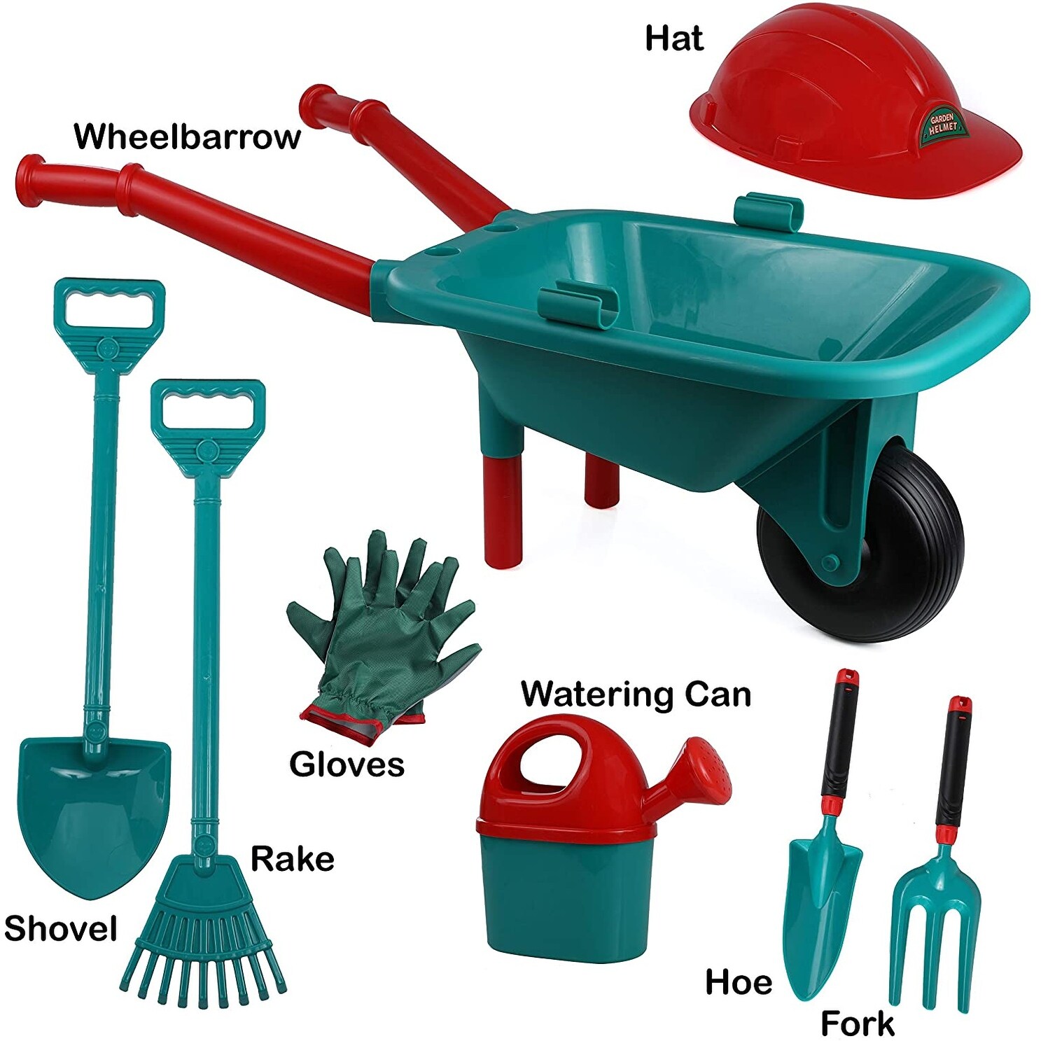 kids plastic wheelbarrow