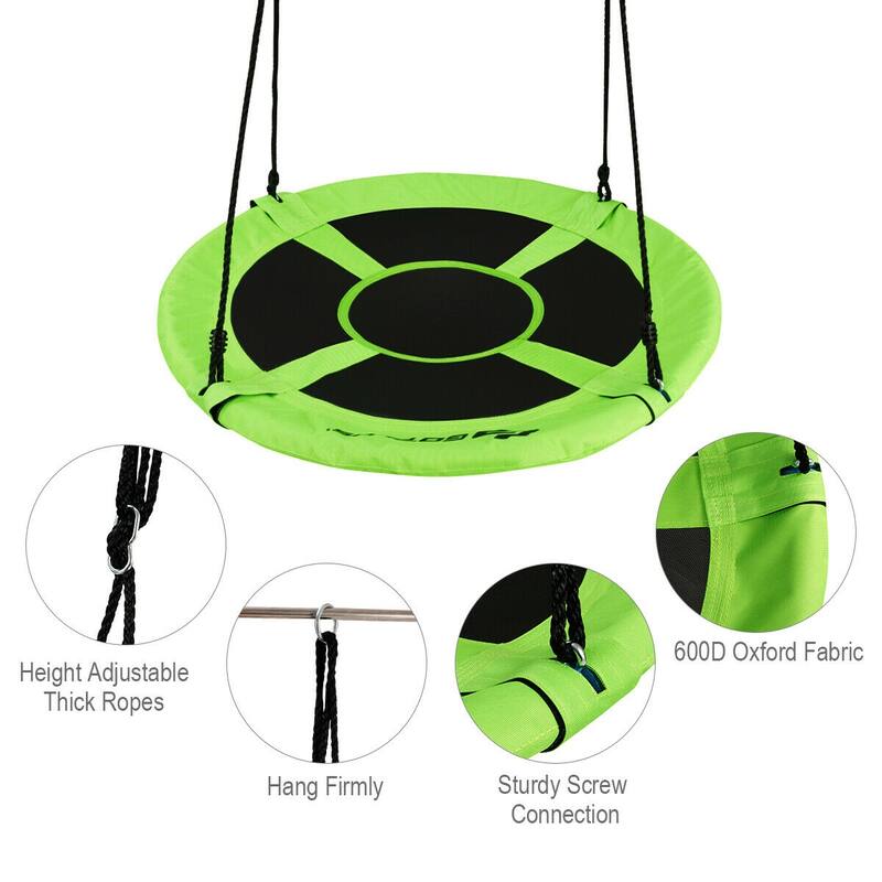 Goplus 40" Flying Saucer Tree Swing Indoor Outdoor Play Set Kids - See Details