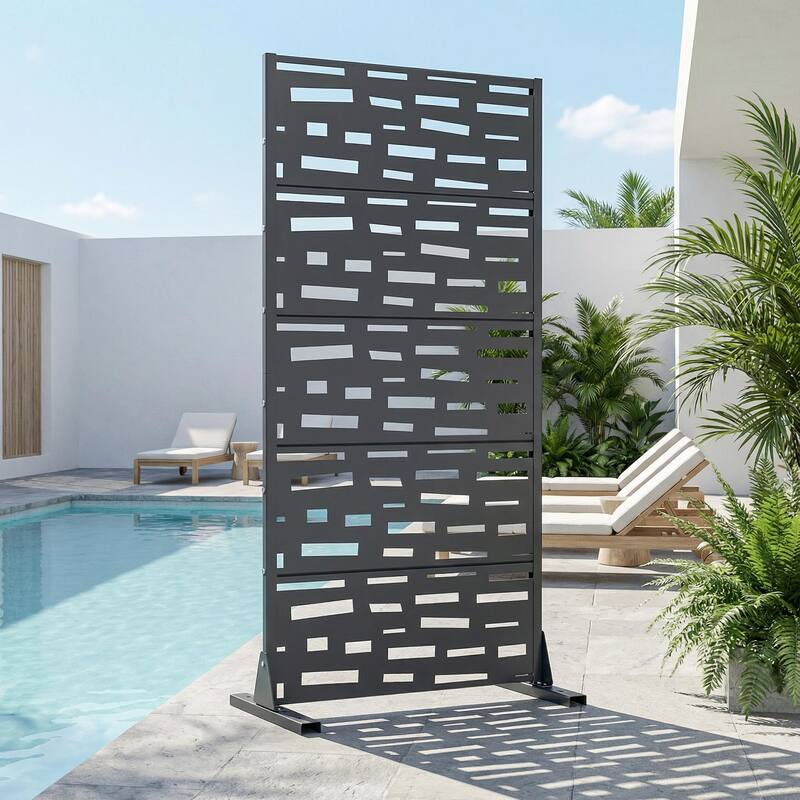 Outdoor Privacy Screen Metal Privacy Screen Panel Free Standing