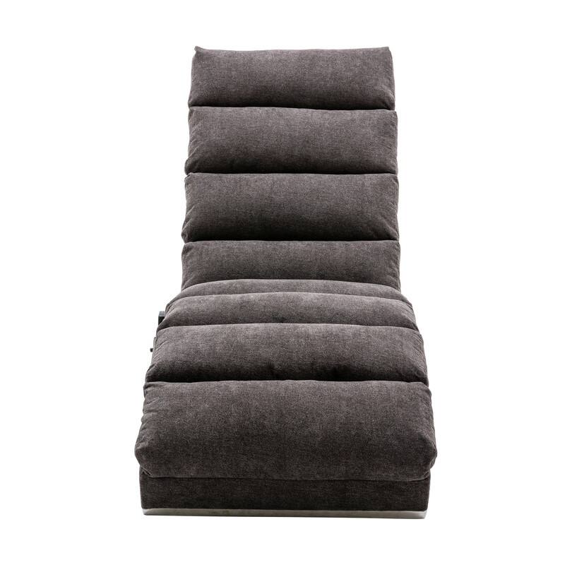 Linen Massage recliner Interior with remote control, ergonomic electric massage recliner, 5 modes