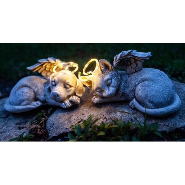 dog memorial solar light