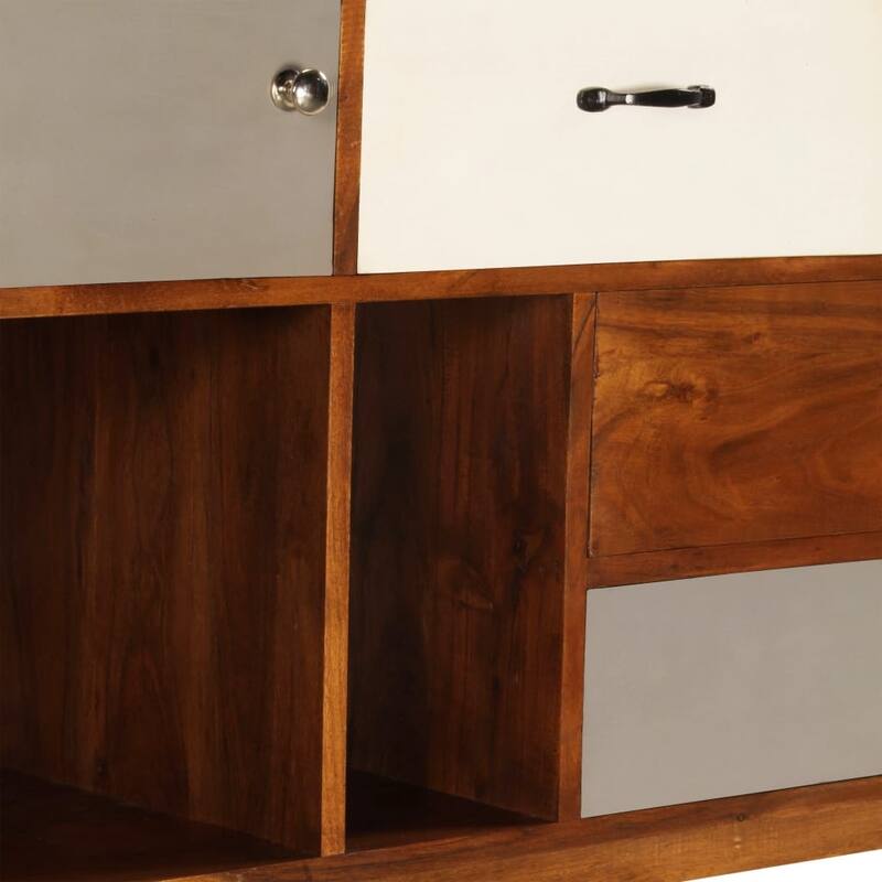 vidaXL Sideboard 45.3"x13.8"x33.9" Solid Acacia Wood