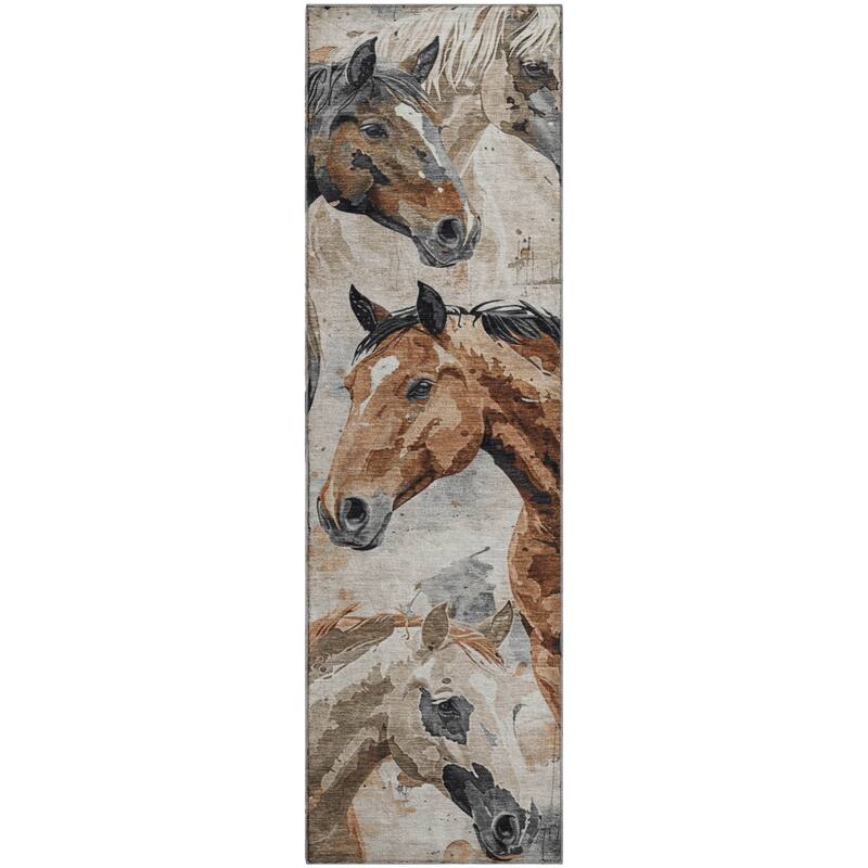 Premium Washable Super Soft Horses Mayfield Rug