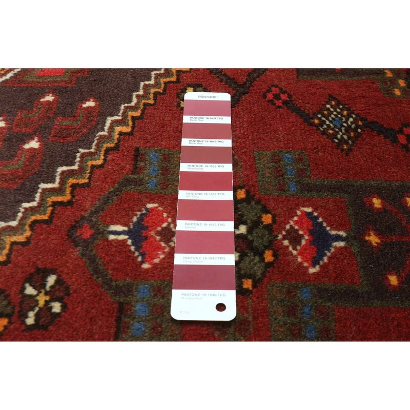 ECARPETGALLERY Hand-knotted Andelz Red Wool Rug - 3'3 x 5'6