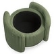 preview thumbnail 31 of 29, 247 Shop At Home Modern Round Chenille Storage Ottoman with Flip Top