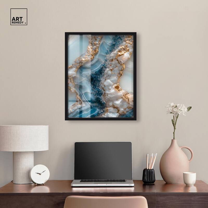 Lapis River Shadowbox by Art Remedy