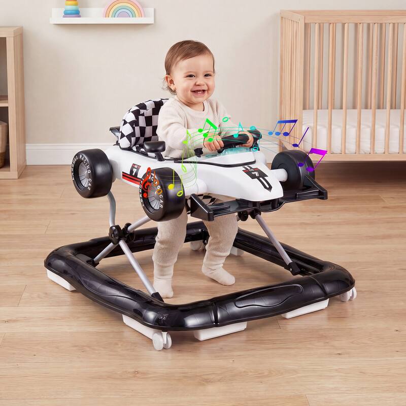 Gymax 4-in-1 Baby Push Walker Activity Center w/3-Level Adjustable