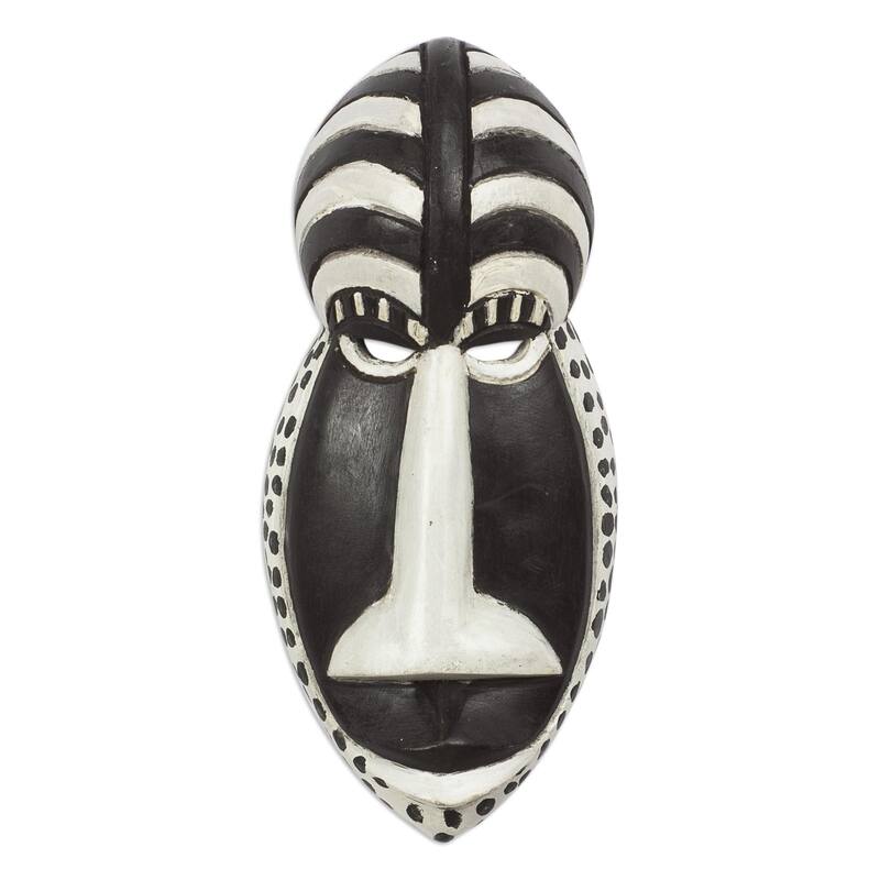 Novica Handmade Boldness African Wood Mask