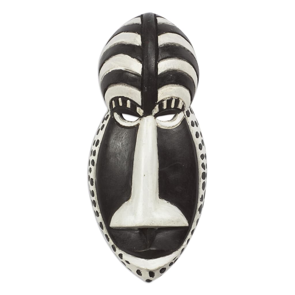 Novica Handmade Boldness African Wood Mask