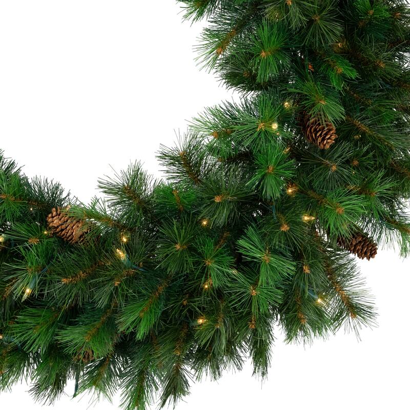 36" Royal Oregon Pine Artificial Christmas Wreath - Clear Lights