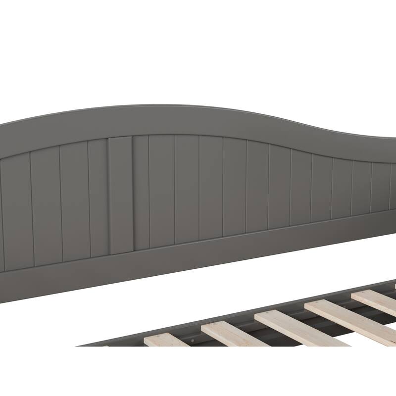 Twin Daybed with Trundle - Grey Wood Daybed