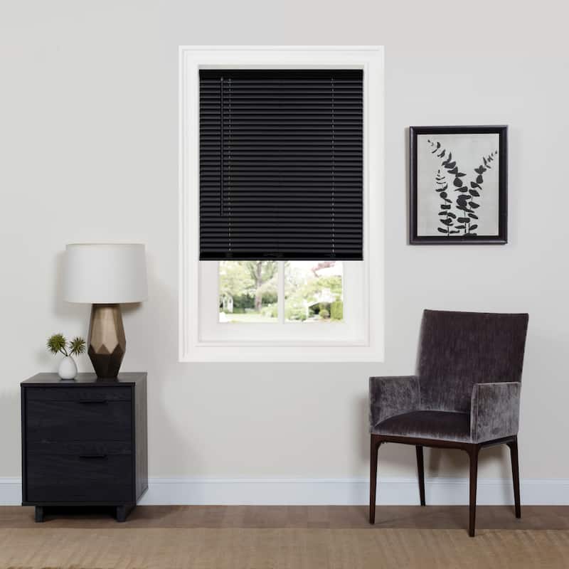 Cordless GII Deluxe Sundown 1" Room Darkening Mini Blind - 36 x 64 - Black