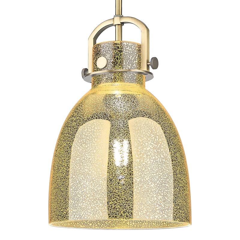Innovations Lighting 410-1SM-G412-10ME Newton Bell 10" Wide - Brushed Brass