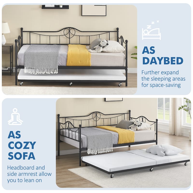 Twin Size Daybed with Trundle