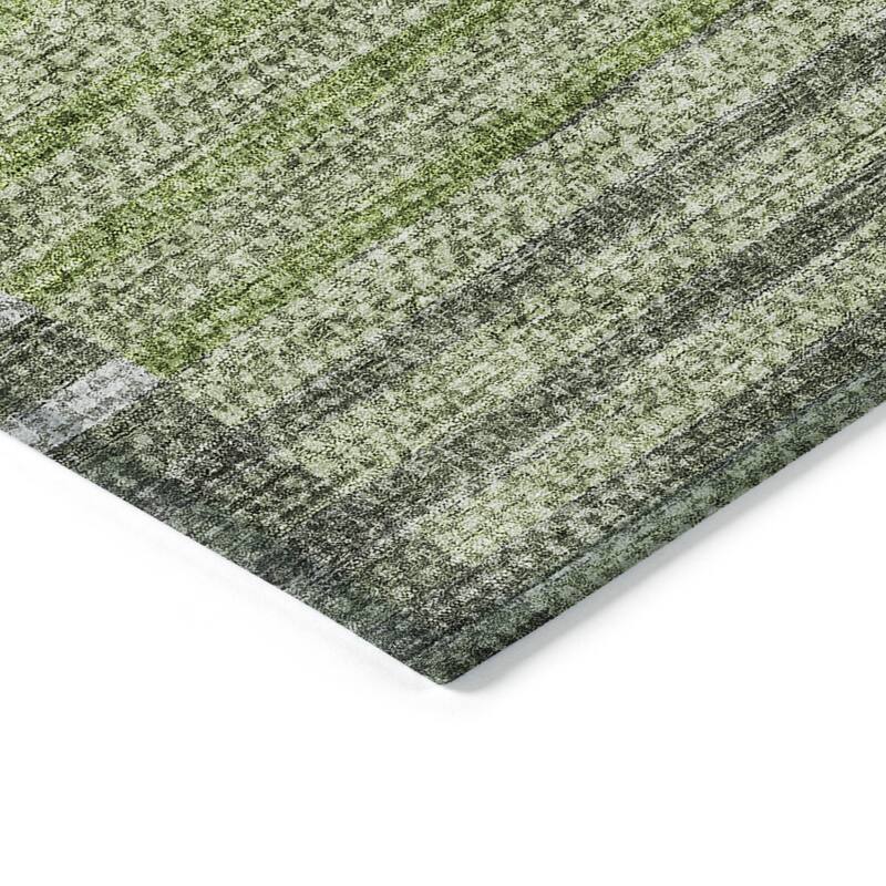 HomeRoots Striped Transitional Rectangle Outdoor Rug
