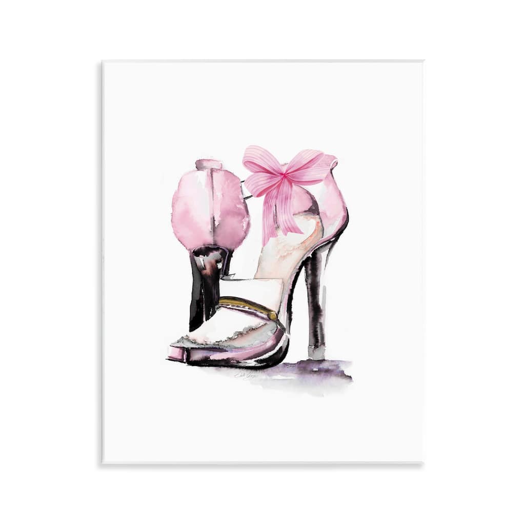 Stupell Pastel Pink Luxe Heels Wall Plaque Art Design By Stella Chang