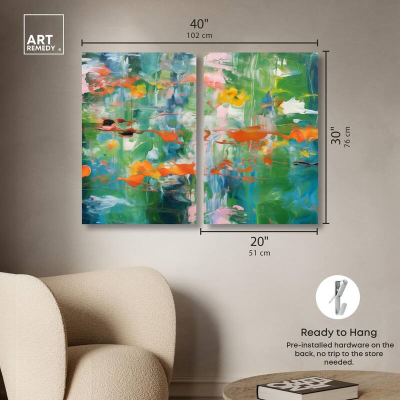 Jungle Serenade Canvas Set of 2 by Art Remedy, Gallery Wrapped