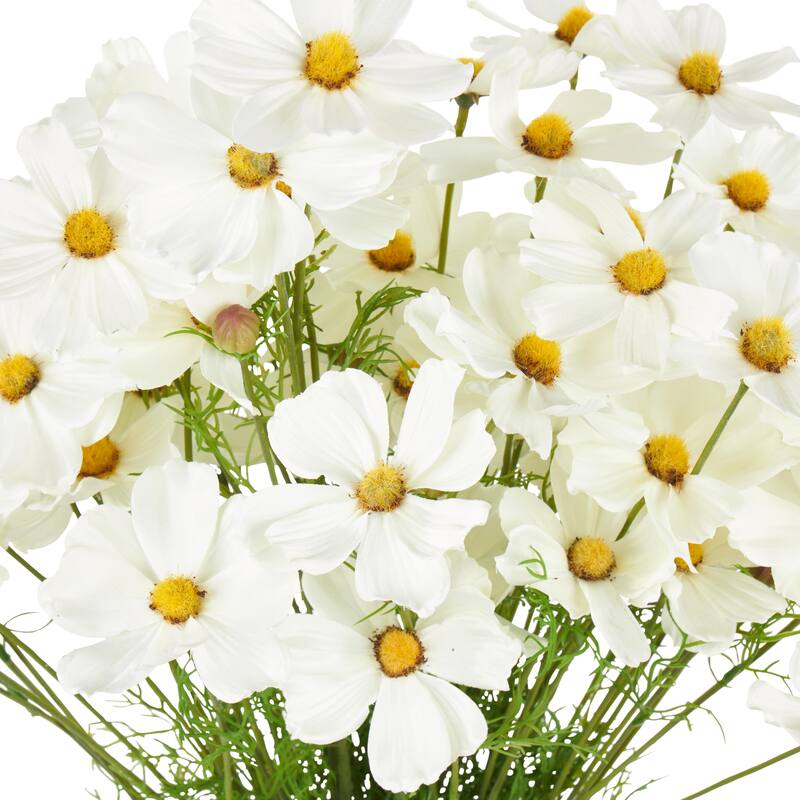 White Faux Foliage Tall Galsang Artificial Flower Stem (Set of 12)