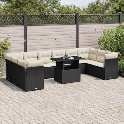 11 Piece Garden Sofa Set with Cushions