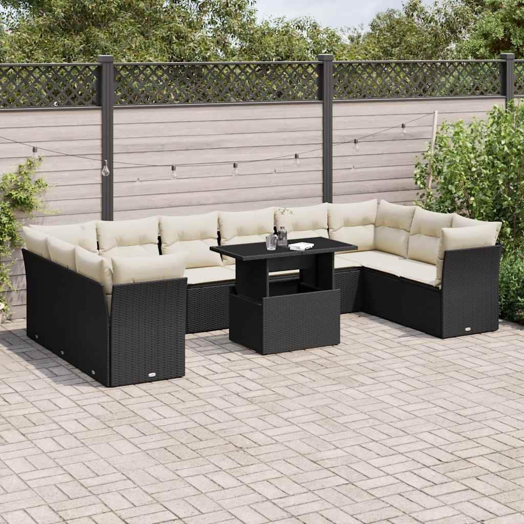 11 Piece Garden Sofa Set with Cushions
