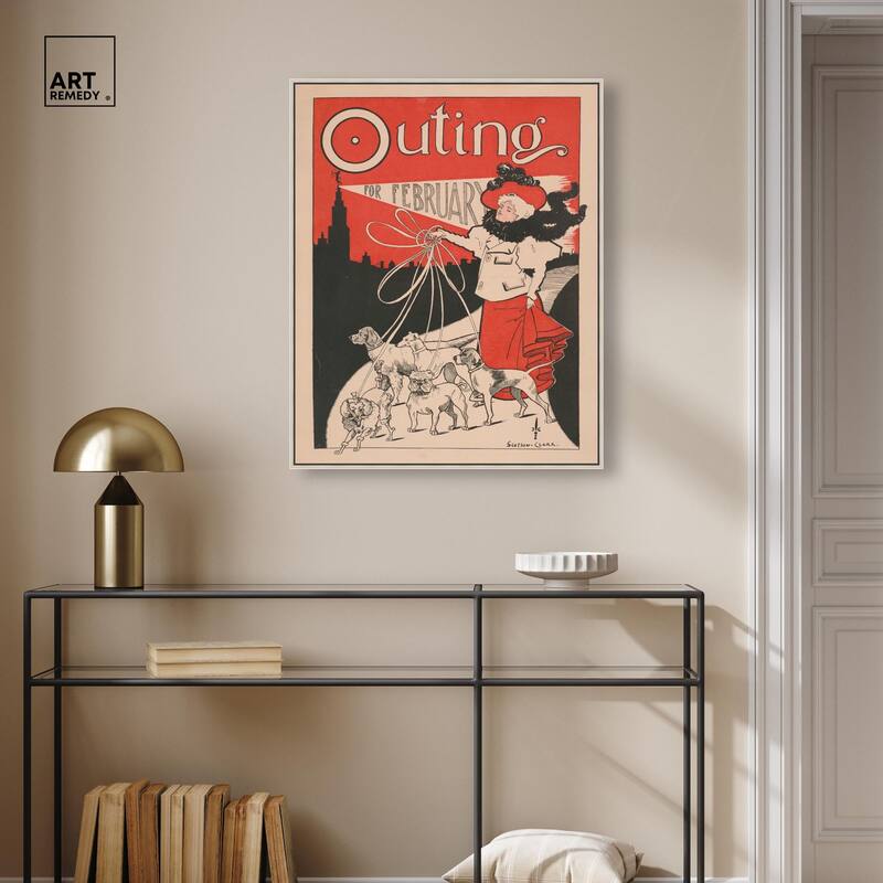 Outing for February 1896 Canvas by Art Remedy