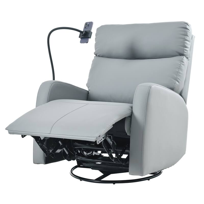 Swivel Rocker Recliner Chair, 360 Degree Nursery Rocking Chair, Glider Chair, Rocking Swivel Recliner Chair for Bedroom