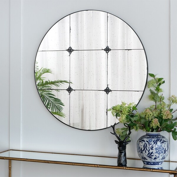 Antique Glass Panel Mirror - Bed Bath & Beyond - 38972794