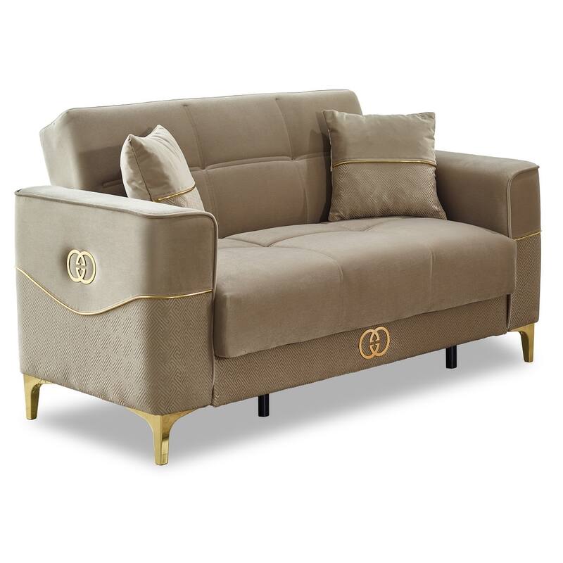 Cad 4-Pieces Comfortable Sleeper Modern One Sofa One Loveseat Two Chair Living Room Set
