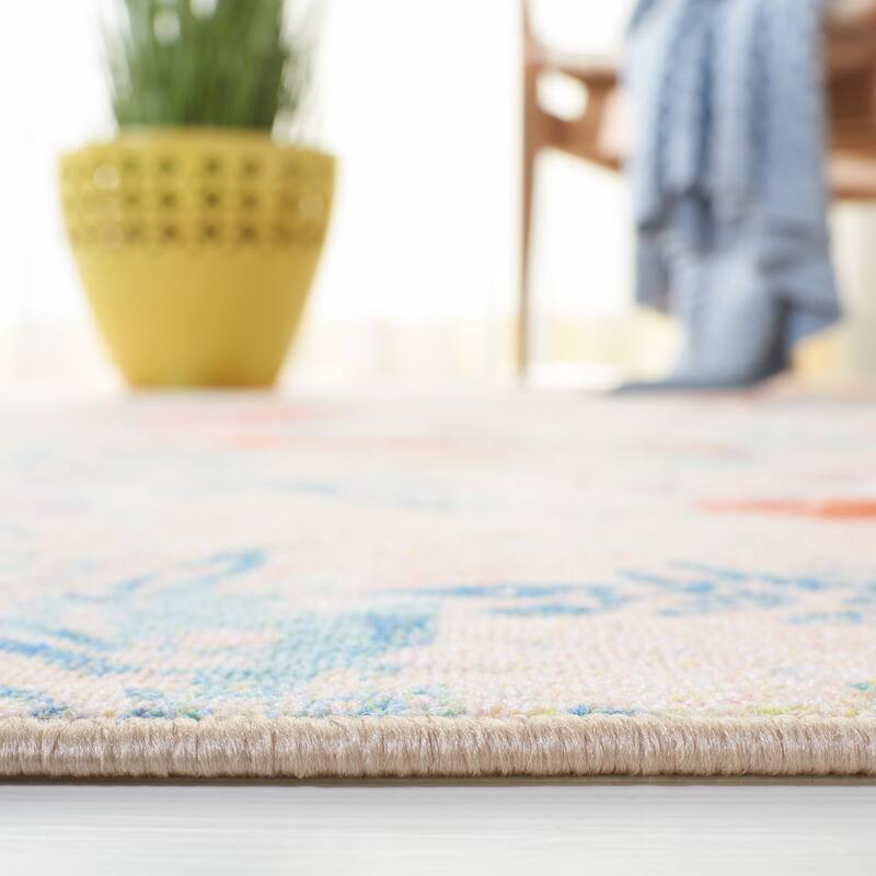 SAFAVIEH Paint Mrinal Machine Washable Slip Resistant Artura Rug
