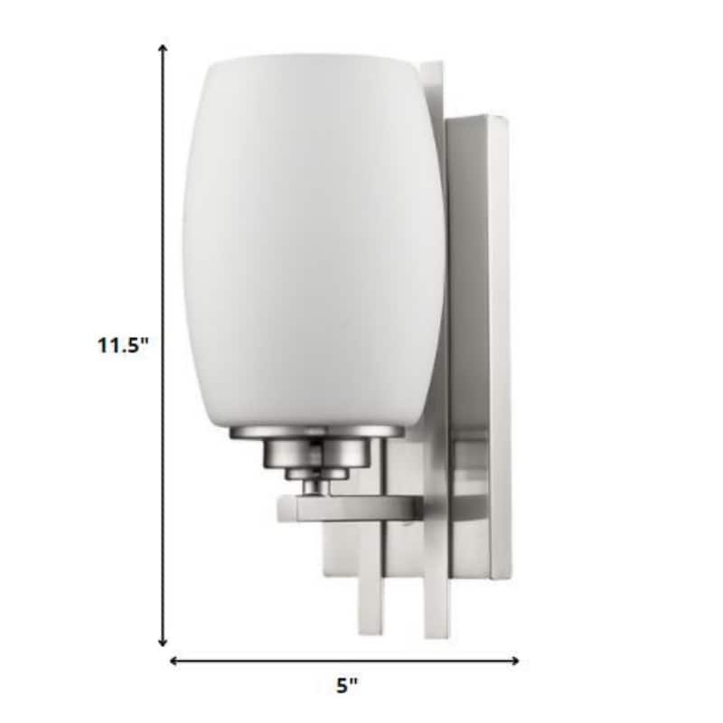 Modern Geometric Flush Mount Wall Light with White Shade and Hardwired Iron Fixture LED Compatible 100W Max