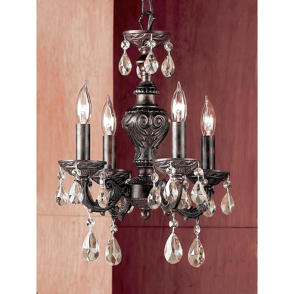 Classic Lighting 8334-EB  16" Crystal Mini-Chandelier from the Gabrielle Collection (Crystalique) - Chandeliers For Bedrooms by Overstock.com