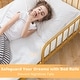 preview thumbnail 11 of 25, Twin Size Bed Frame with Headboard and Safety Side Guardrails-Black