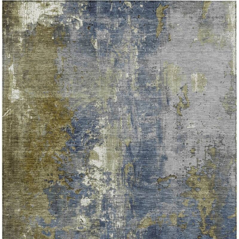 HomeRoots Abstract Transitional Rectangle Outdoor Rug