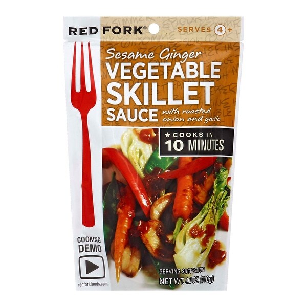 Red Fork Seasoning Sauce - Vegetable Skillet - Case of 8 - 4 oz.