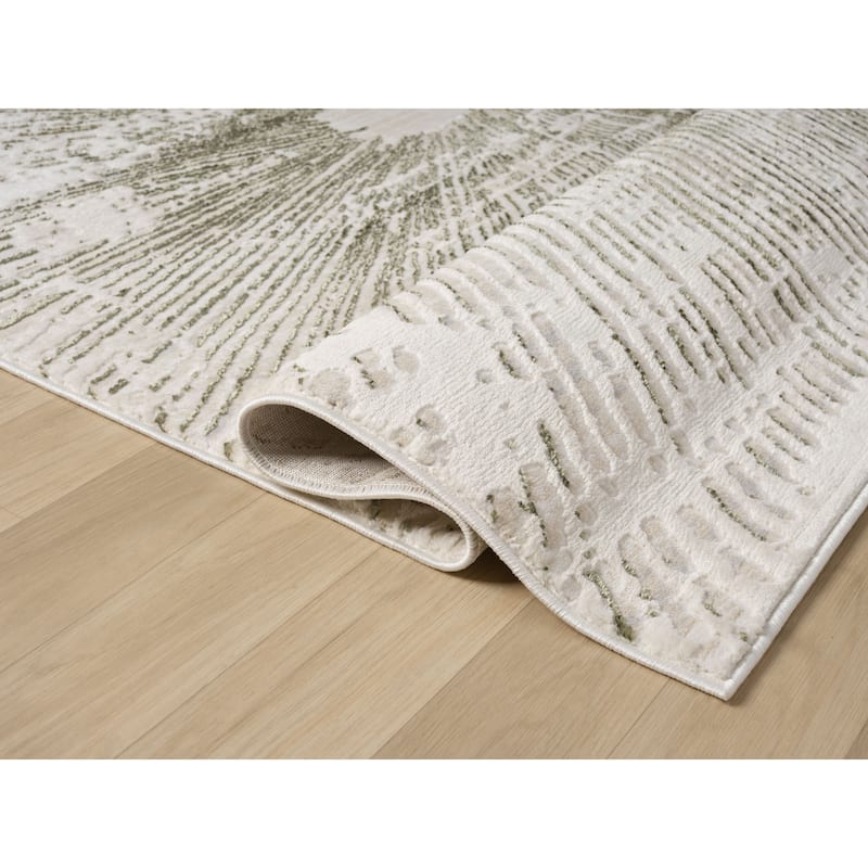 Mila Collection Geometric Contemporary Area Rug
