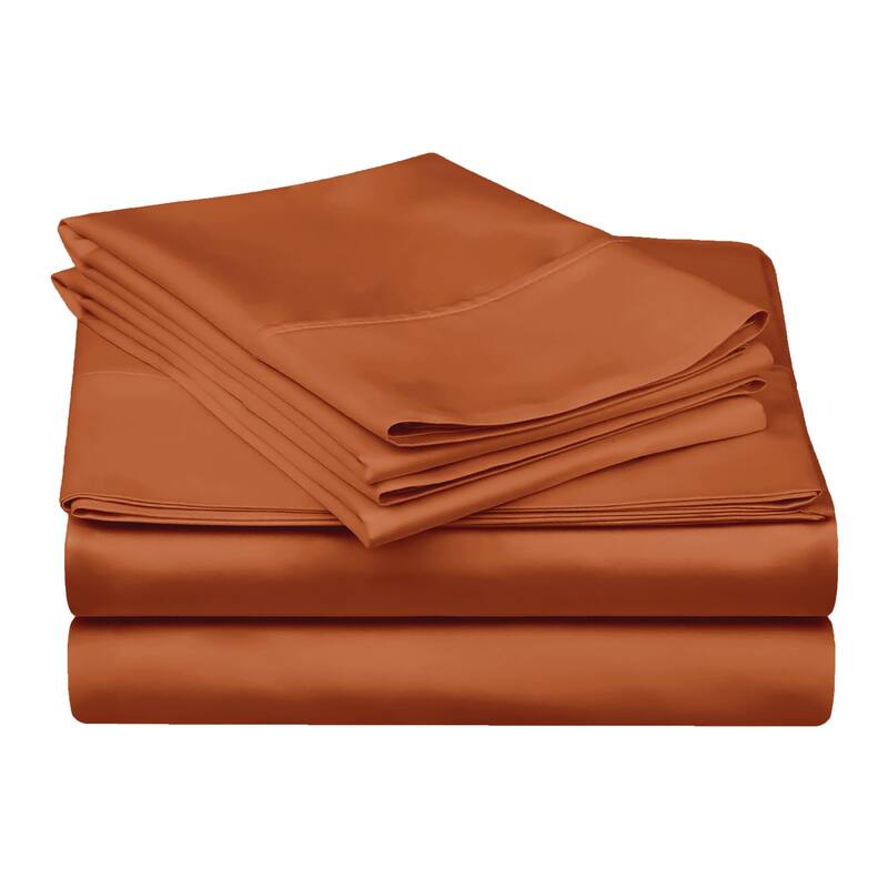 Egyptian Cotton 300 Thread Count Solid Bed Sheet Set by Superior