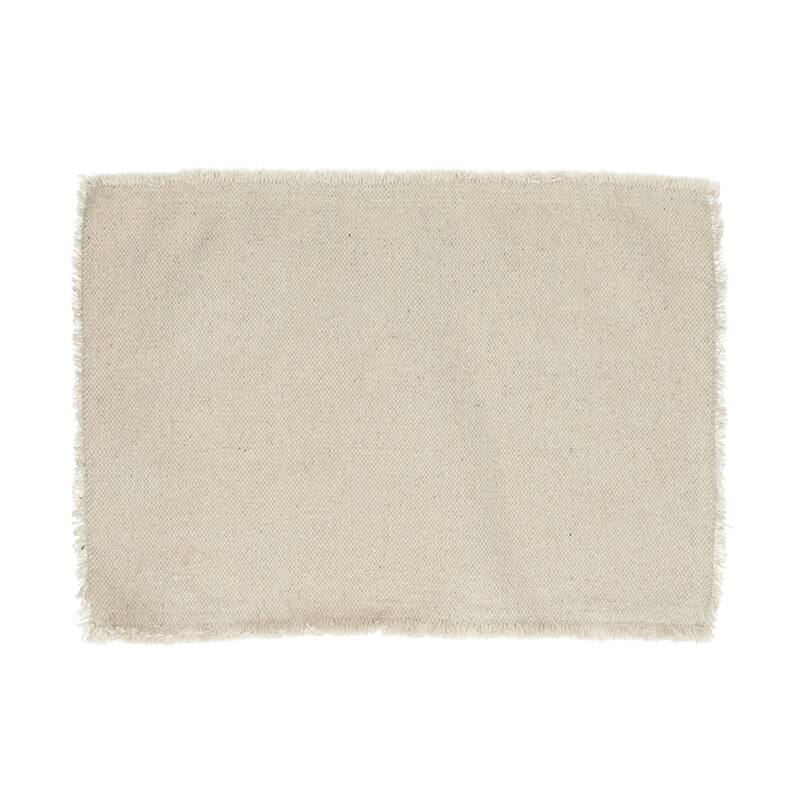 Rectangular Cotton Placemat - 19.5" - Cream